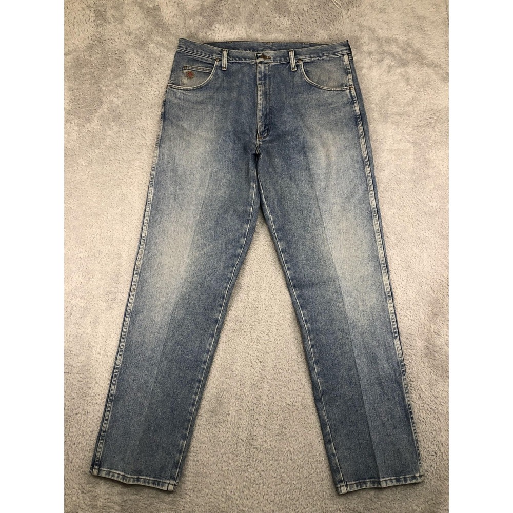 Wrangler 20X Jeans Mens 39x34 (Tag 40x34) Straight Blue Denim 22MWXVM